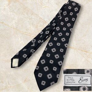Envoy Vintage black and Gray 60” Tie